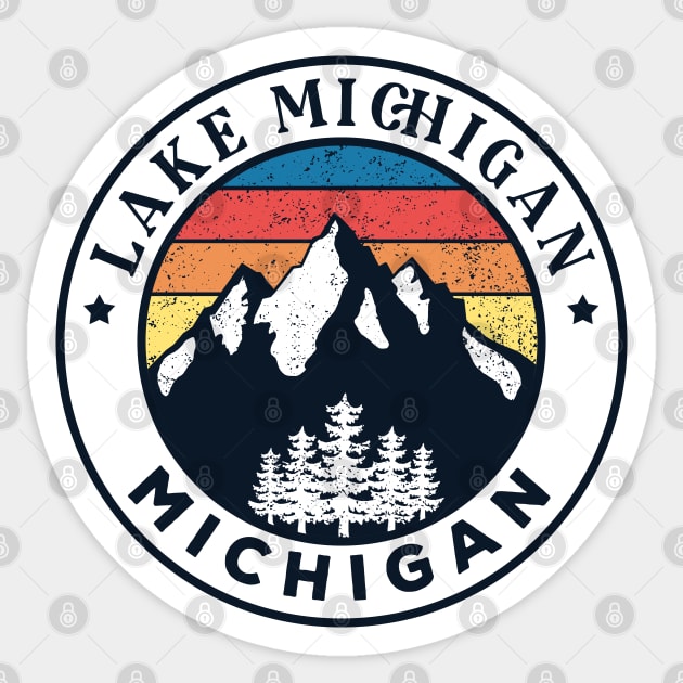 Lake michigan Sticker by Tonibhardwaj